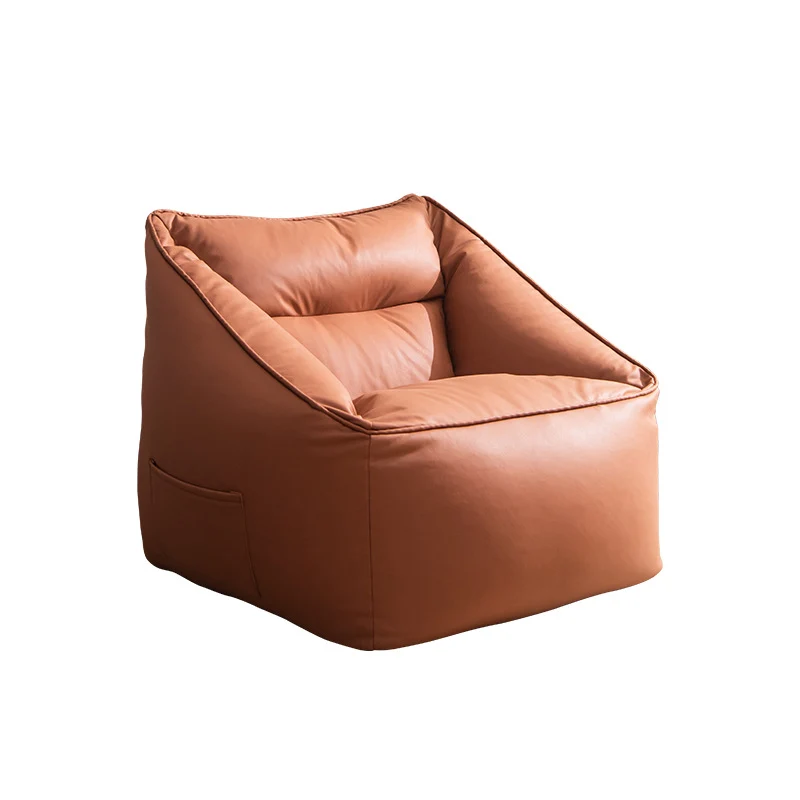 Modern Minimalist Square Synthetic Fabric EPS Accent Chair Backrest For Living Room