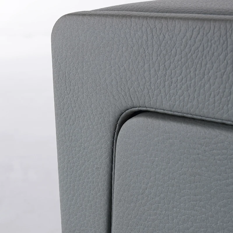 Nordic Aesthetic Bedside Table - Exquisite Faux Leather Work Craftsmanship Design Nightstand 2-Drawer For Bedroom