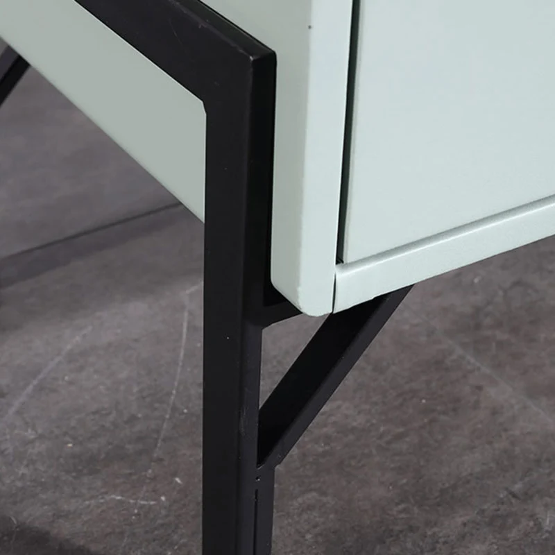 Faux Leather Upholstered Nordic Bedside Table - Premium Touch & Easy Maintenance Nightstand 2-Drawer For Bedroom