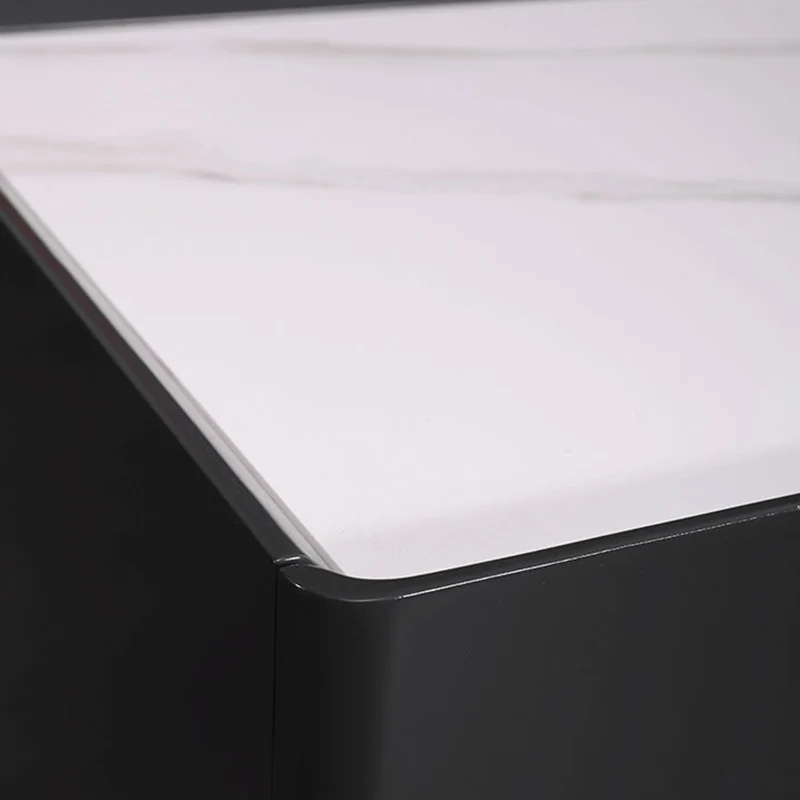 Personalized & Flexible Luxury Bedside Table - Detachable Legs & Symmetrical Block Design Nightstand 2-Drawer For Bedroom