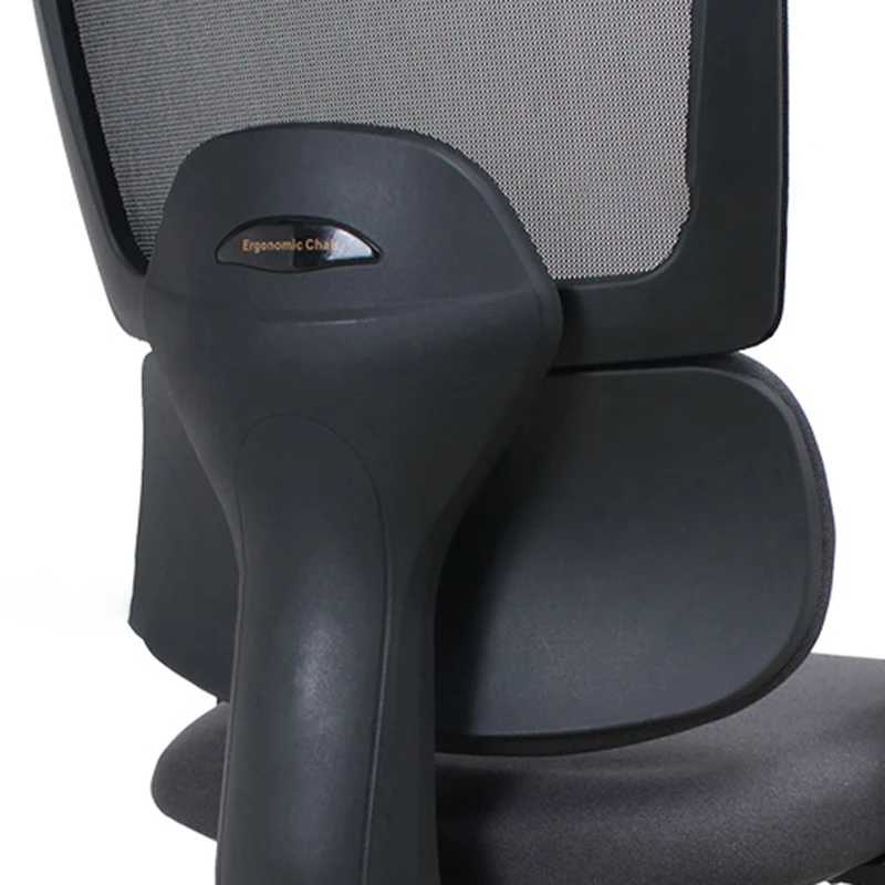 Modern Minimalist Ergonomic Rolling Desk Chair Nylon & PP with Fabric Mesh Height Adjustable Swivel Design Armrest Headrest for Home Office