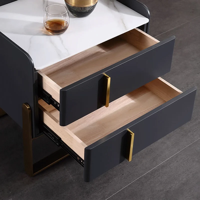 Elegant & Adaptable Scandinavian Nightstand - Stylish Versatility Bedside Table 2-Drawer For Bedroom & Living Room