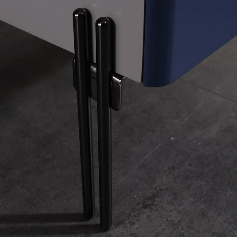 Distinctive Industrial Design Nightstand - E1 Eco-Friendly Material Meets Tempered Glass Bedside Table 2-Drawer For Bedroom
