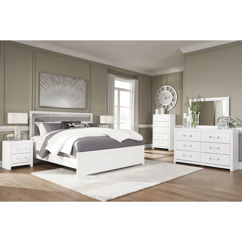 Signature Design by Ashley Maeling 6-Drawer Dresser with Mirror PCB1119-31/PCB1119-36