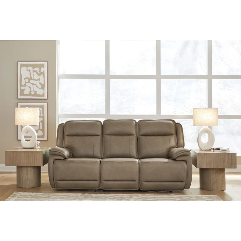 Signature Design by Ashley Glencroft PCU1240015 Power Reclining Sofa with ADJ Headrest