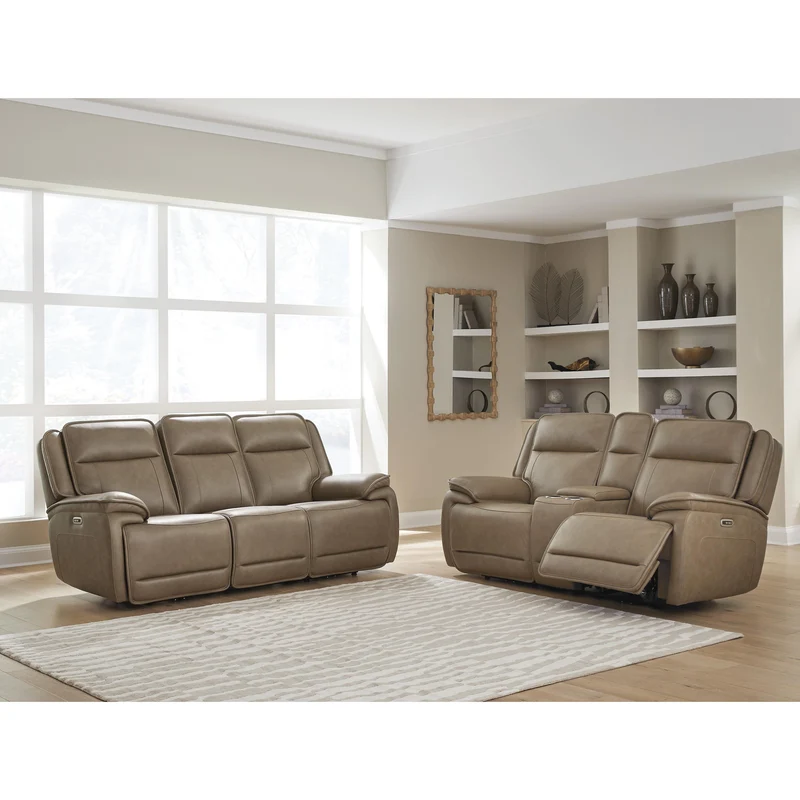 Signature Design by Ashley Glencroft PCU1240015 Power Reclining Sofa with ADJ Headrest