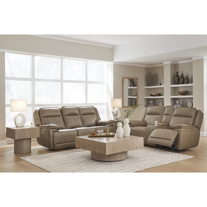 Signature Design by Ashley Glencroft PCU1240015 Power Reclining Sofa with ADJ Headrest