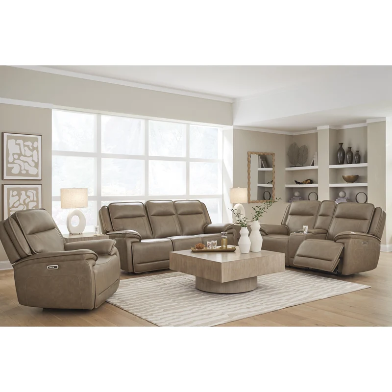 Signature Design by Ashley Glencroft PCU1240015 Power Reclining Sofa with ADJ Headrest