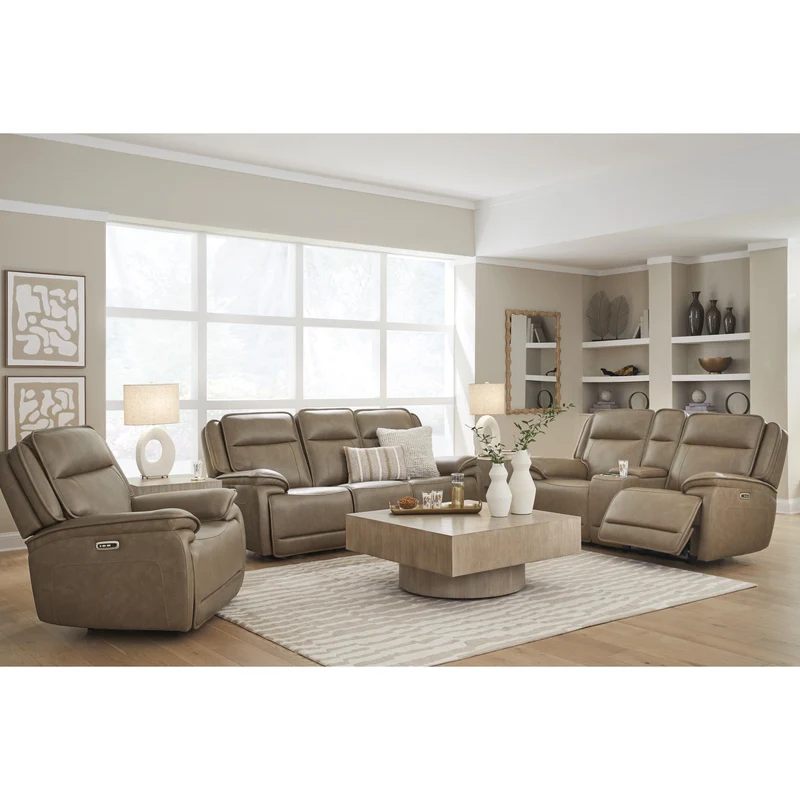 Signature Design by Ashley Glencroft PCU1240015 Power Reclining Sofa with ADJ Headrest