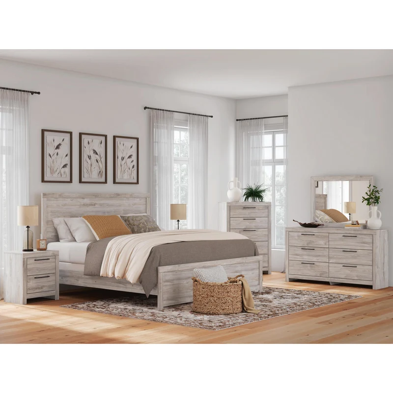 Signature Design by Ashley Broachmyn 6-Drawer Dresser with Mirror PCB1120-31/PCB1120-36