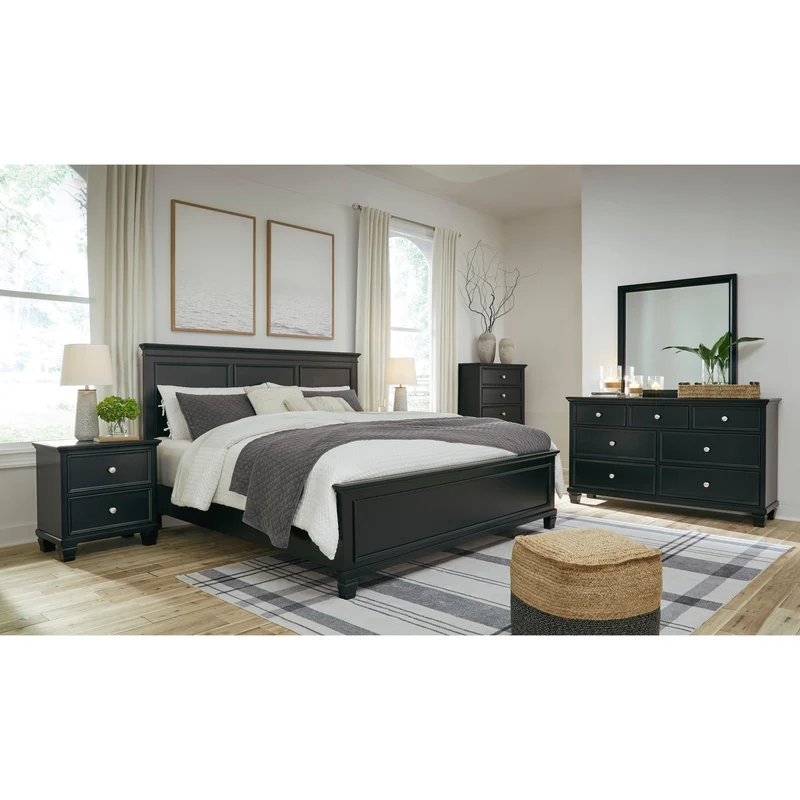 Signature Design by Ashley Lanolee B687B15 6 pc Queen Panel Bedroom Set