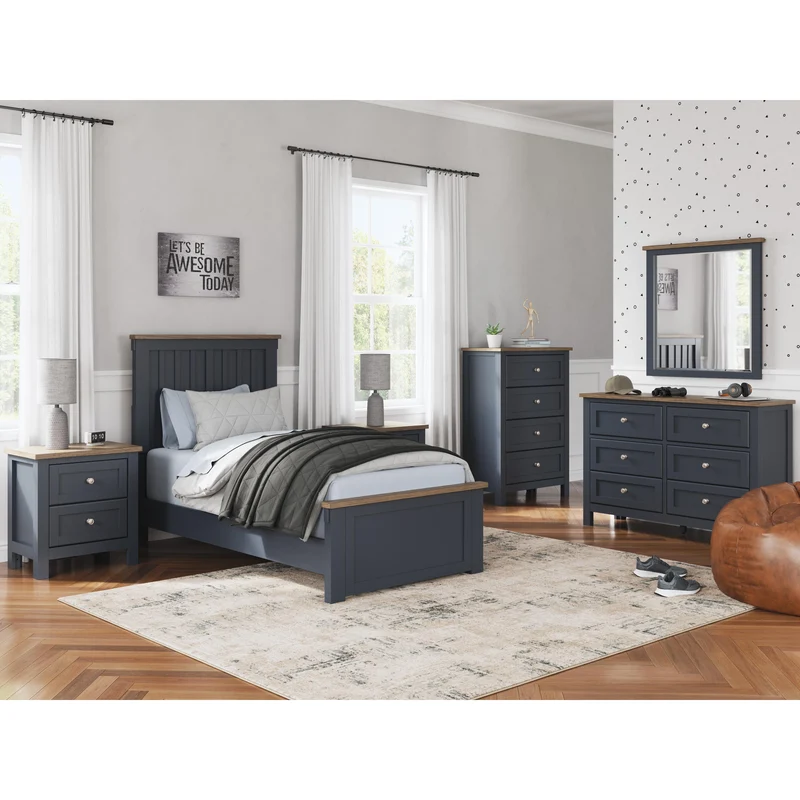 Signature Design by Ashley Landocken B414B20 6 pc Twin Bedroom Set