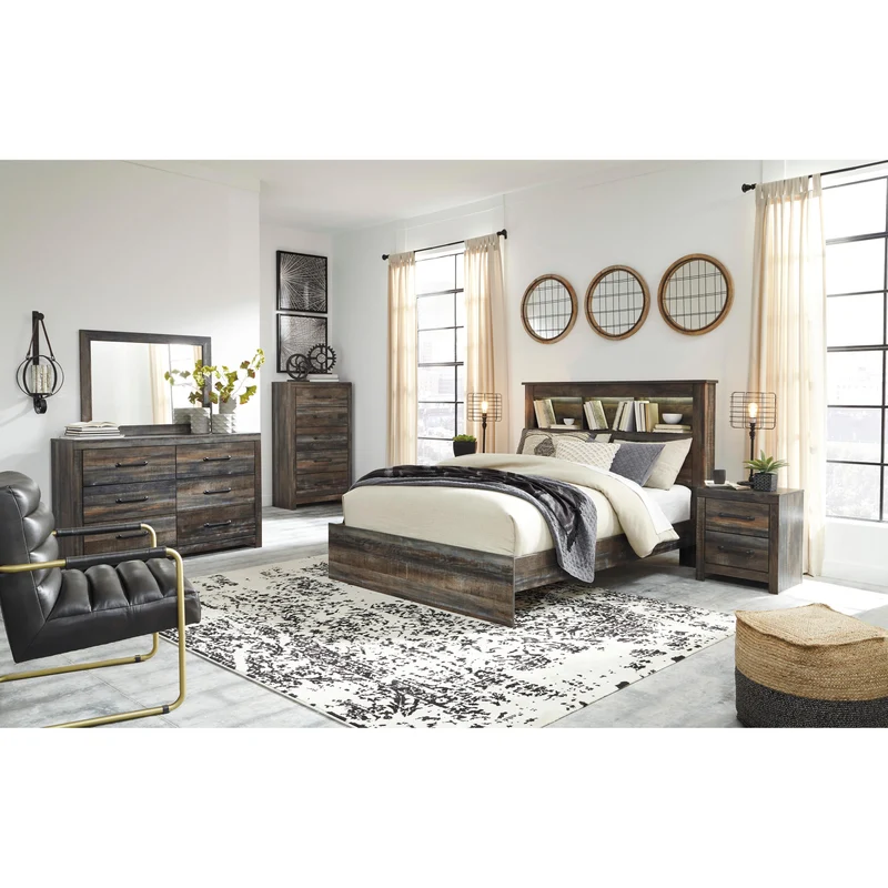 Signature Design by Ashley Drystan B211B111 7 pc Queen Panel Bedroom Set