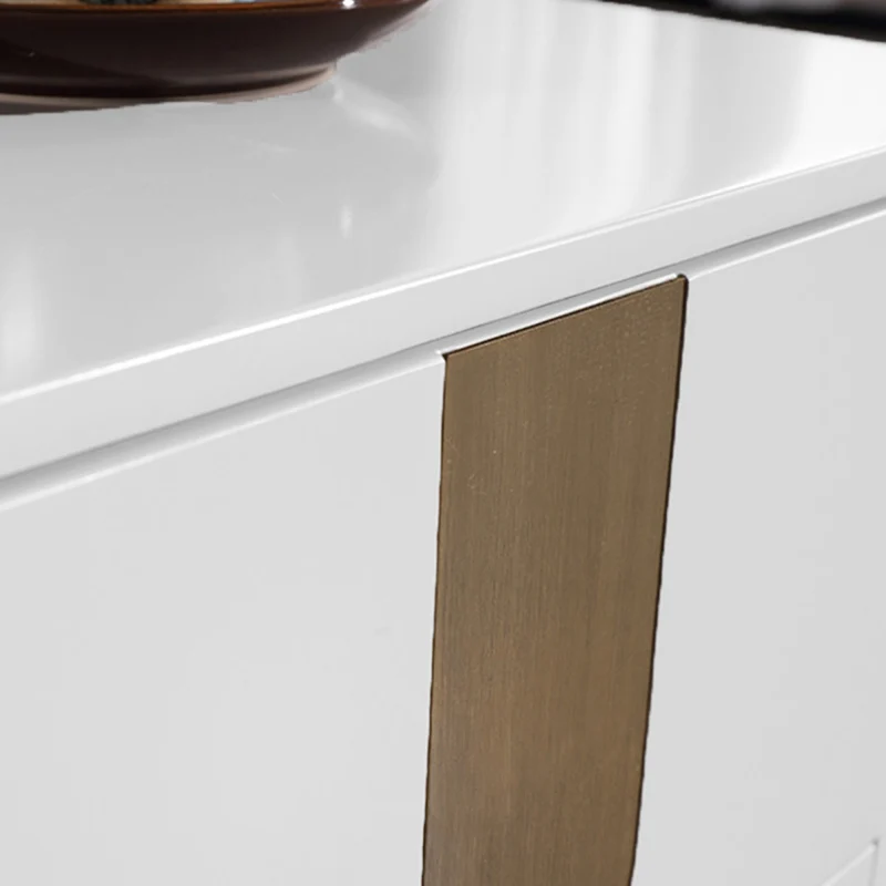 Refined Minimalist Nightstand - E1 Eco-Friendly Frame & Premium Baked Enamel Surface Bedside Table 2-Drawer For Bedroom & Living Room