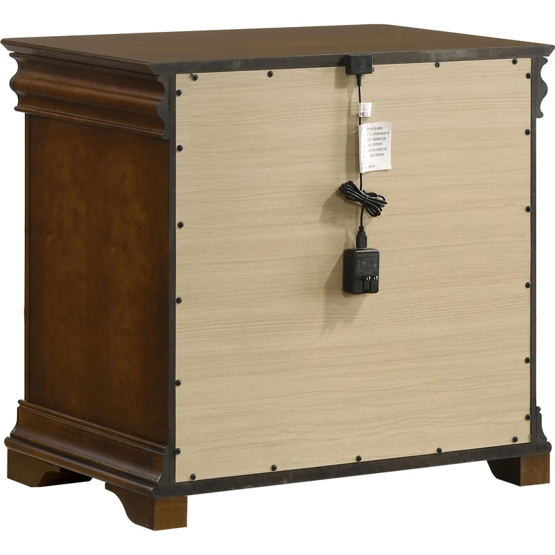 Coaster Furniture Garland 205302 3-drawer Nightstand Bedside Table - Brown Cherry