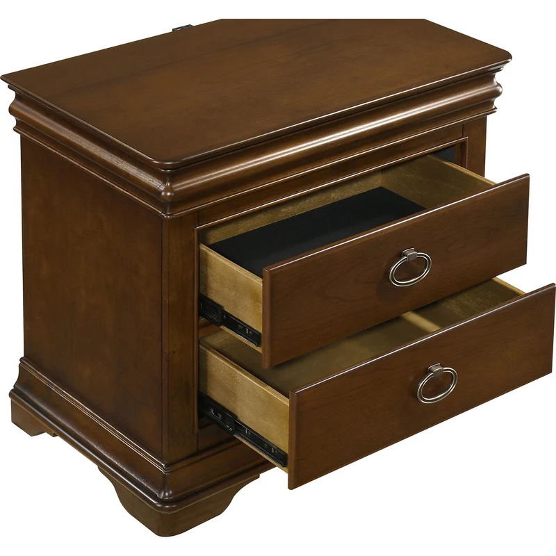 Coaster Furniture Garland 205302 3-drawer Nightstand Bedside Table - Brown Cherry