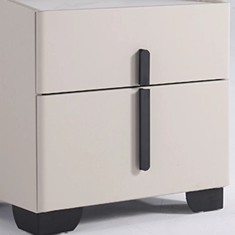 Elegant Light Luxury Nightstand - Timeless Versatility & Thoughtful Humanized Details Bedside Table 2-Drawer For Bedroom & Living Room