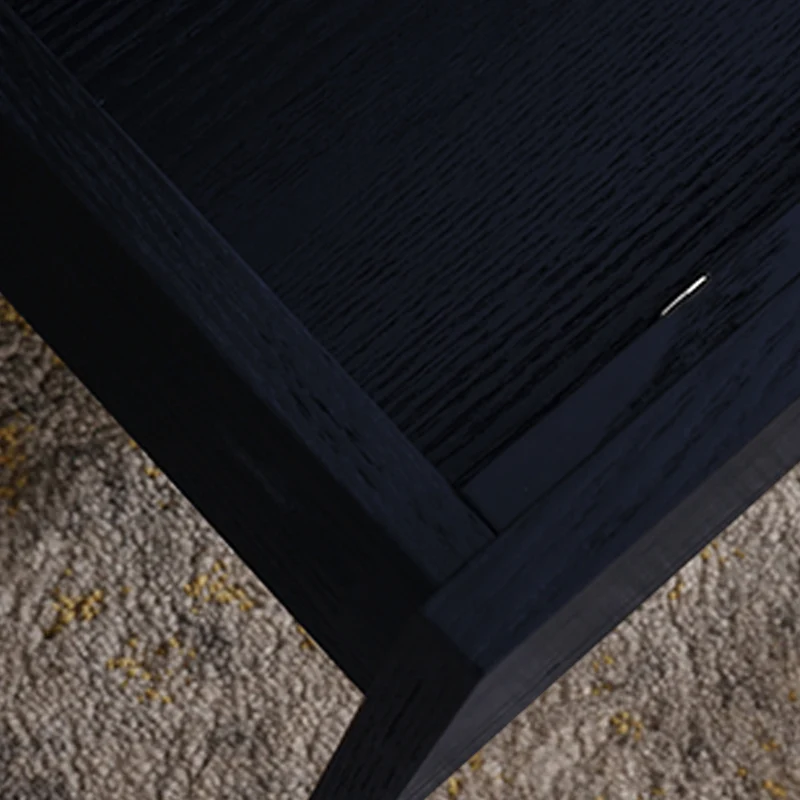 Maximize Storage Industrial Nightstand - Scratch-Resistant Tempered Glass Bedside Table 1-Drawer For Bedroom & Living Room