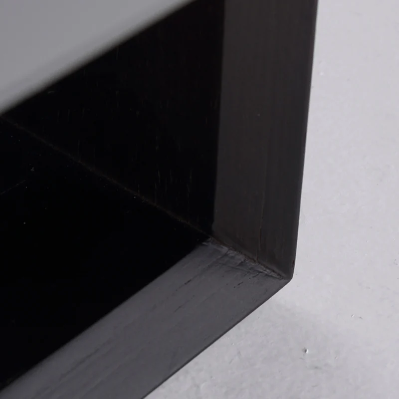 Contemporary Industrial Nightstand - Versatile Style & Ultra-Minimalist Hidden Handle Bedside Table 2-Drawer For Bedroom