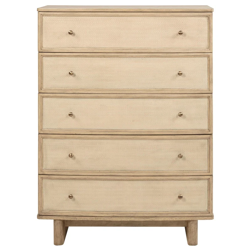 Coaster Furniture Kailani 225045 5-Drawer Bedroom Chest of Drawers - Beige Oak
