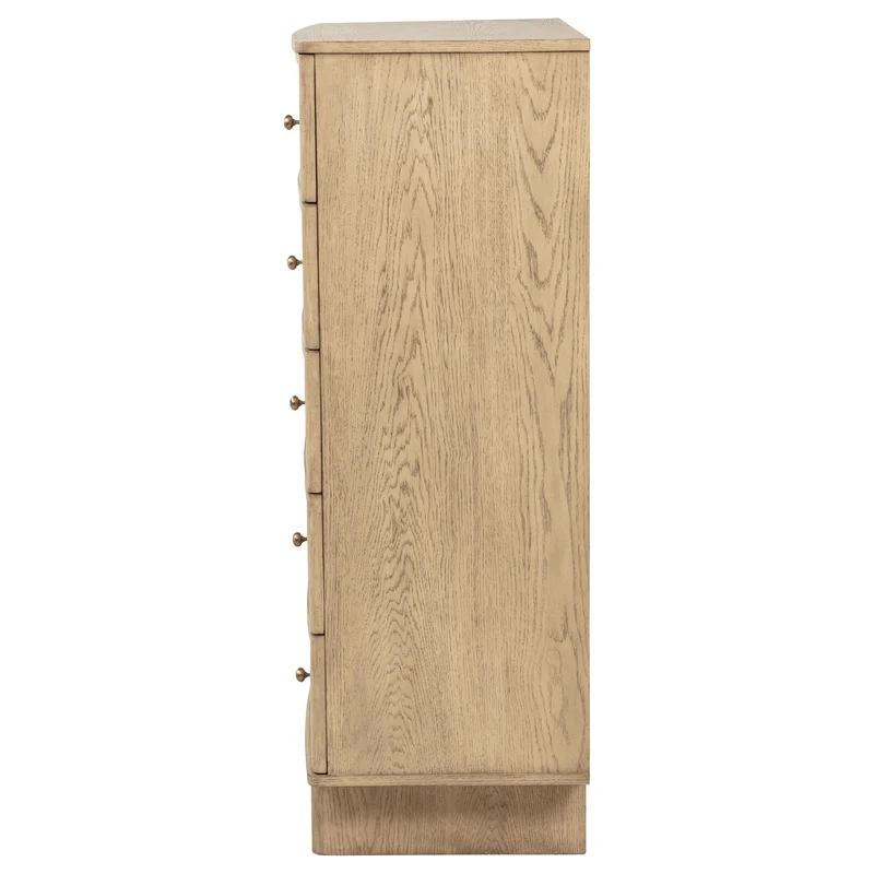 Coaster Furniture Kailani 225045 5-Drawer Bedroom Chest of Drawers - Beige Oak