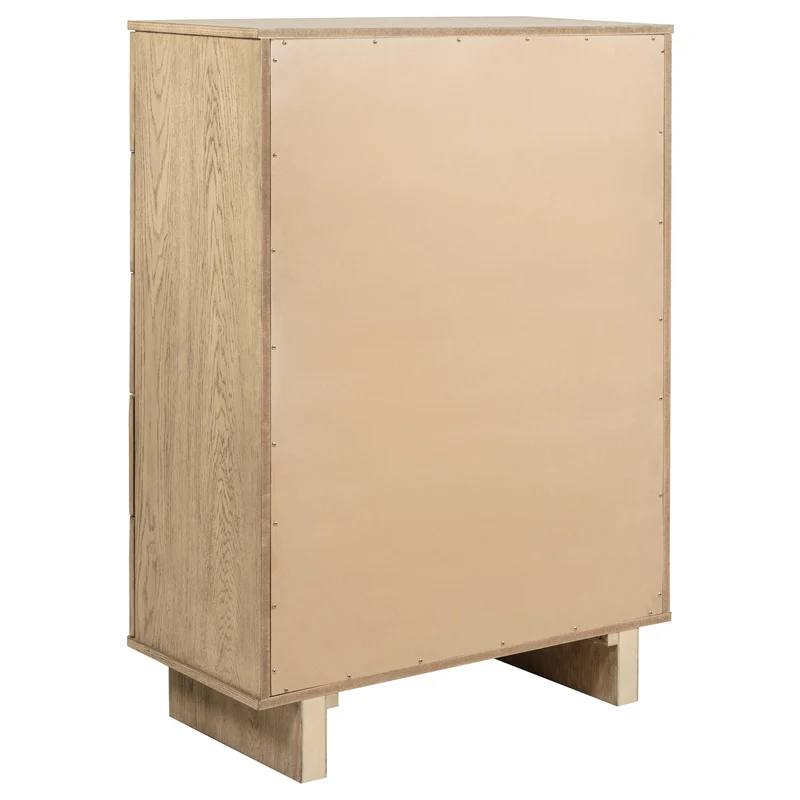 Coaster Furniture Kailani 225045 5-Drawer Bedroom Chest of Drawers - Beige Oak