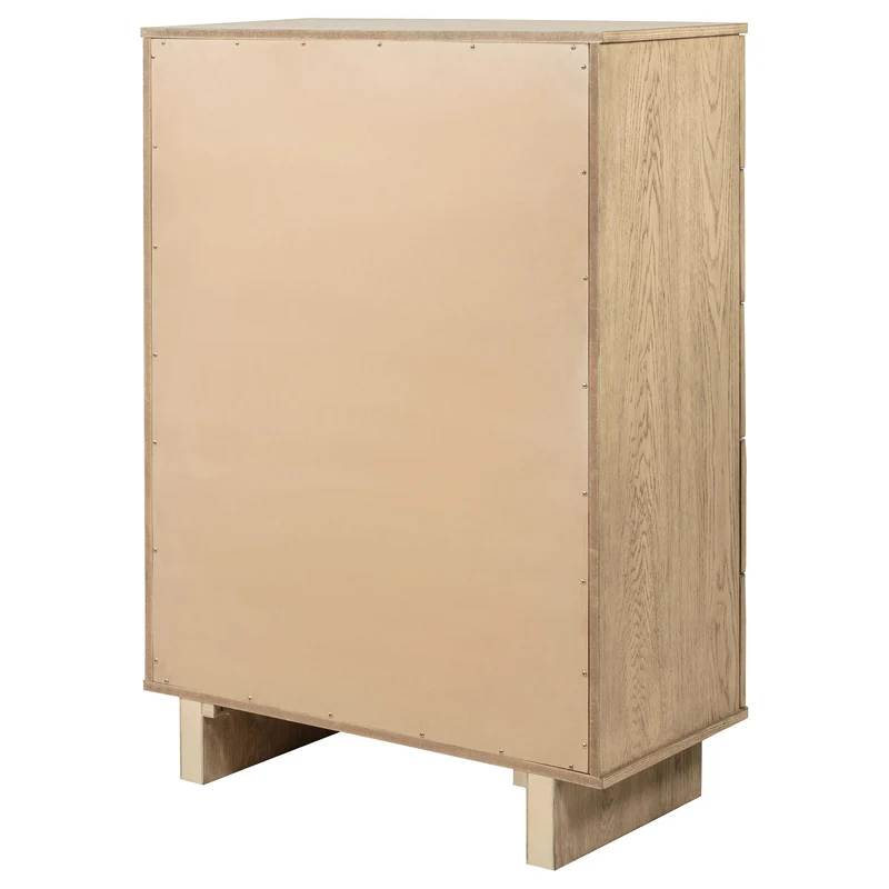 Coaster Furniture Kailani 225045 5-Drawer Bedroom Chest of Drawers - Beige Oak