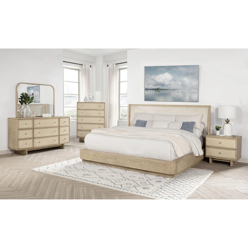 Coaster Furniture Kailani 225045 5-Drawer Bedroom Chest of Drawers - Beige Oak