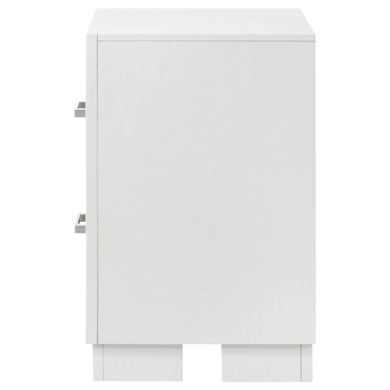 Coaster Furniture Jessica 202992 2-Drawer Nightstand - Snow White