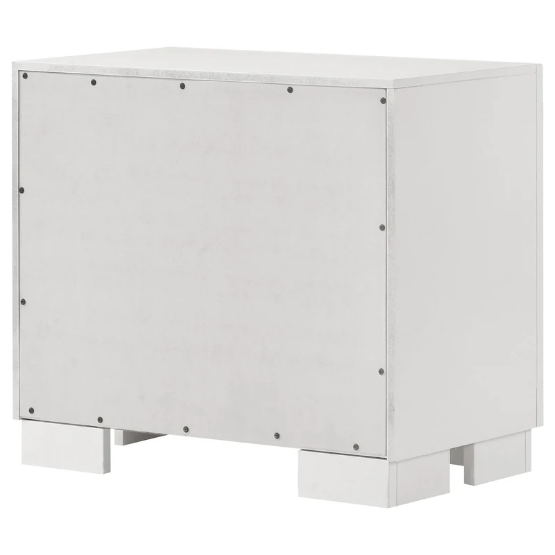 Coaster Furniture Jessica 202992 2-Drawer Nightstand - Snow White