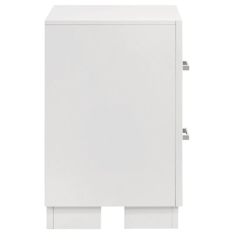 Coaster Furniture Jessica 202992 2-Drawer Nightstand - Snow White