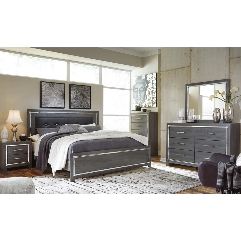 Signature Design by Ashley Lodanna B214B45 8 pc King Panel Bedroom Set