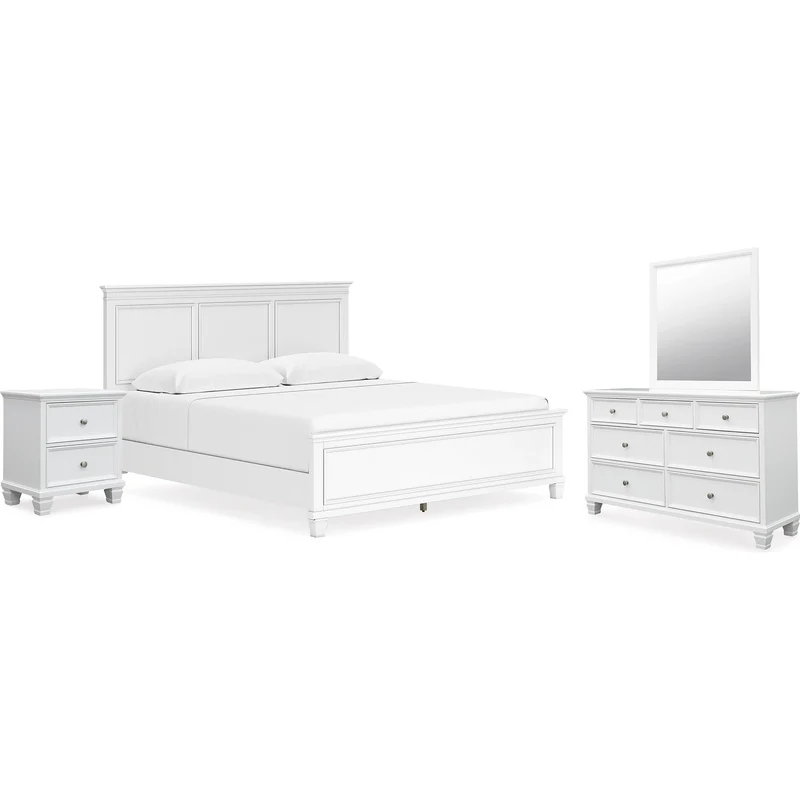 Signature Design by Ashley Fortman B680B17 6 pc King Panel Bedroom Set