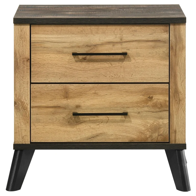Coaster Furniture Kaywood 225002 2-Drawer Nightstand Bedside Table - Natural Pine