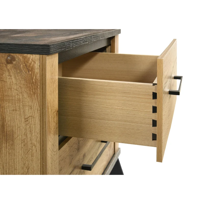 Coaster Furniture Kaywood 225002 2-Drawer Nightstand Bedside Table - Natural Pine