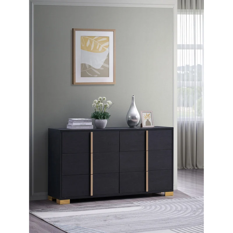 Coaster Furniture Marceline 222833 6-Drawer Dresser - Black
