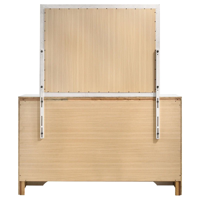 Coaster Furniture Miranda 205113M 7-Drawer Dresser with Mirror - White