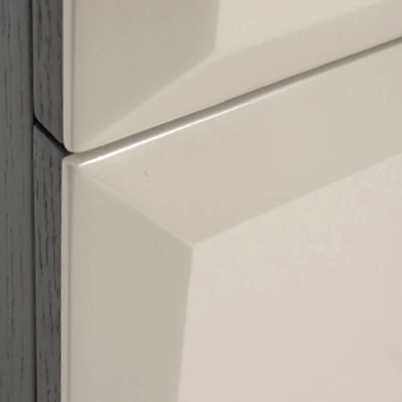 Modern Minimalist Square Gray 2-Drawer Storage Nightstand - Veneered Plywood Frame Bedside Table For Bedroom