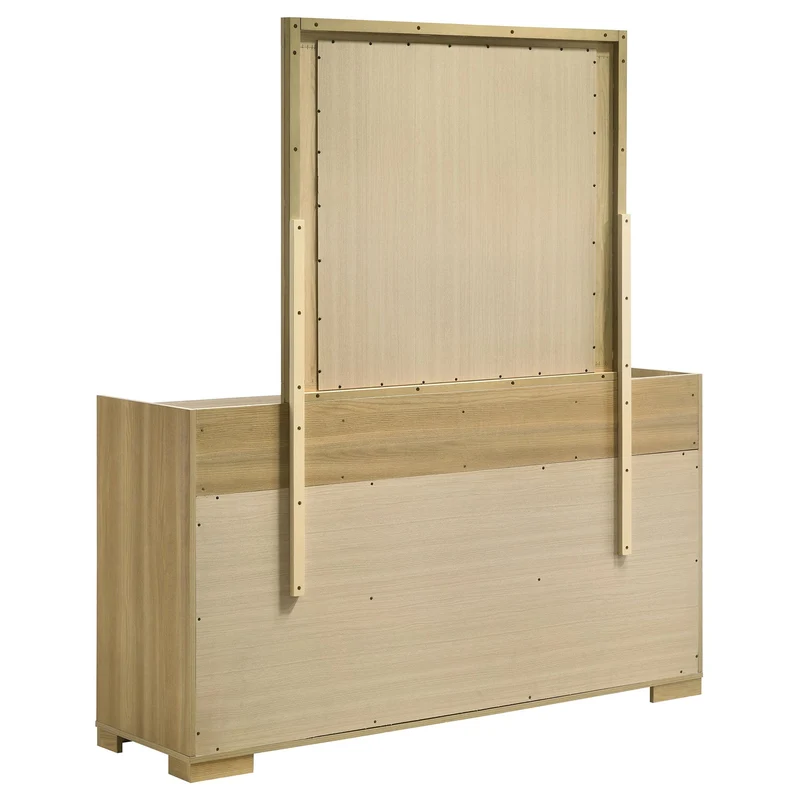 Coaster Furniture Hyland 215653M 6-Drawer Dresser with Mirror - Natural