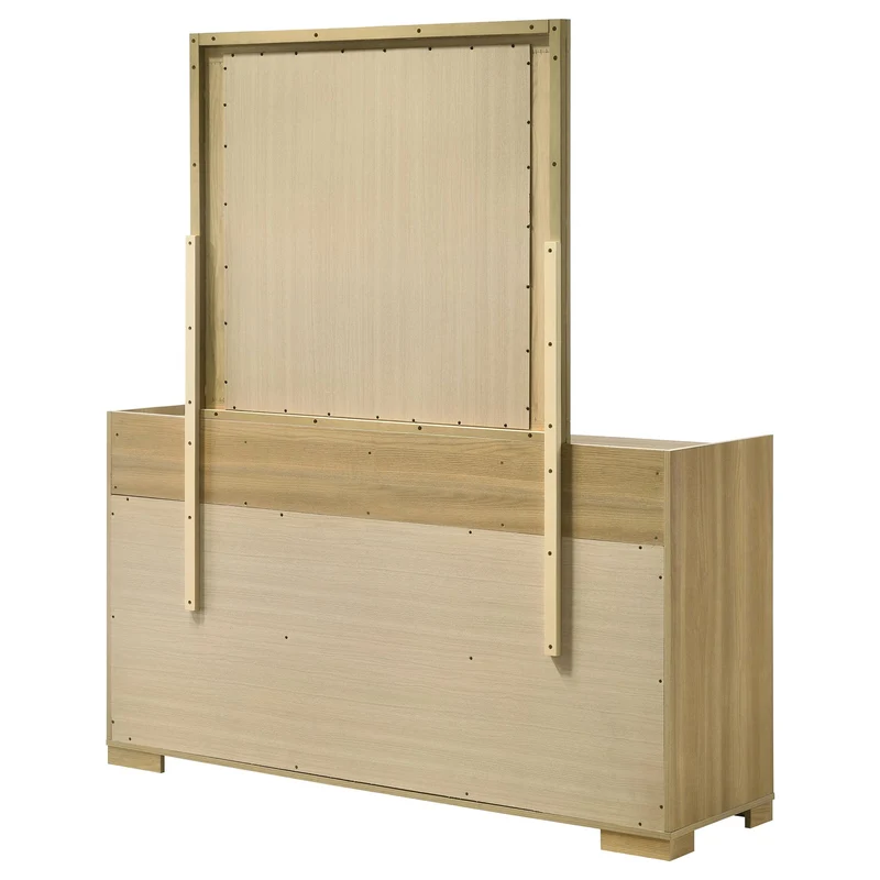 Coaster Furniture Hyland 215653M 6-Drawer Dresser with Mirror - Natural
