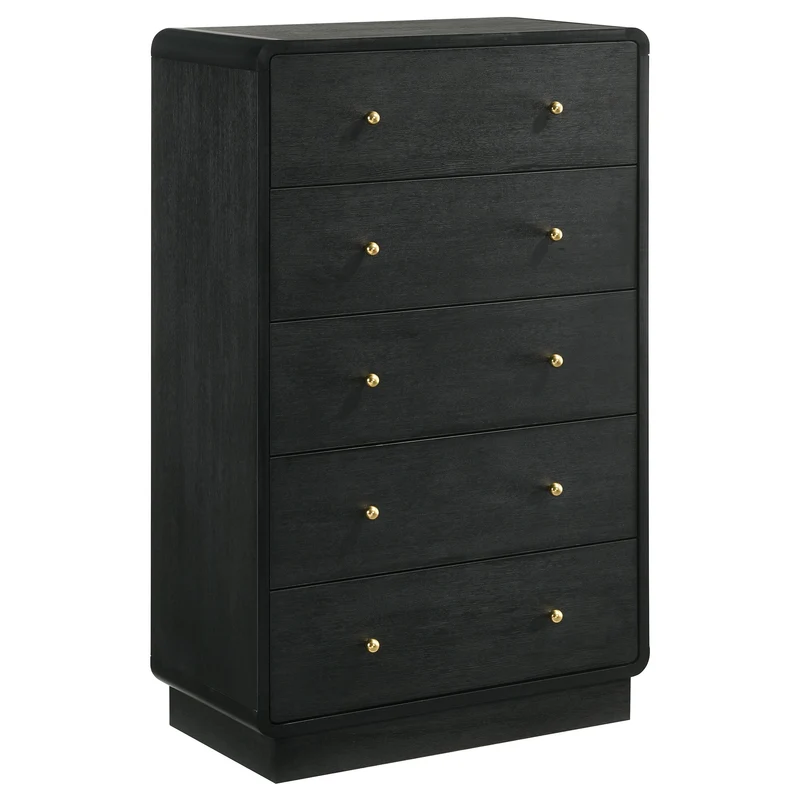 Coaster Furniture Cavelle 223665 5-Drawer Chest of Drawers - Black