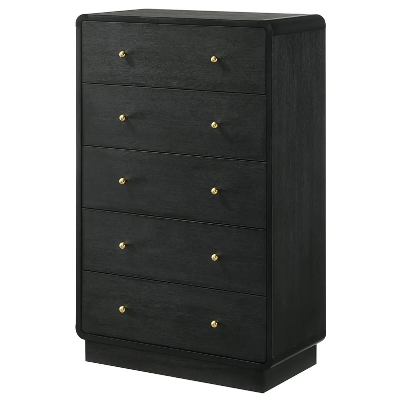 Coaster Furniture Cavelle 223665 5-Drawer Chest of Drawers - Black