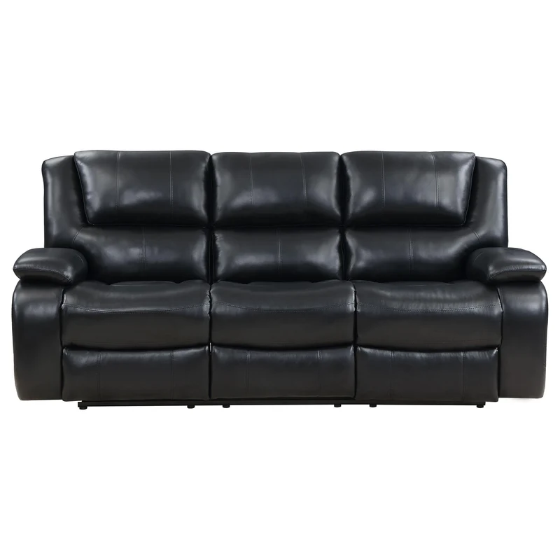 Coaster Furniture Camila 610244 Upholstered Motion Reclining Sofa - Black