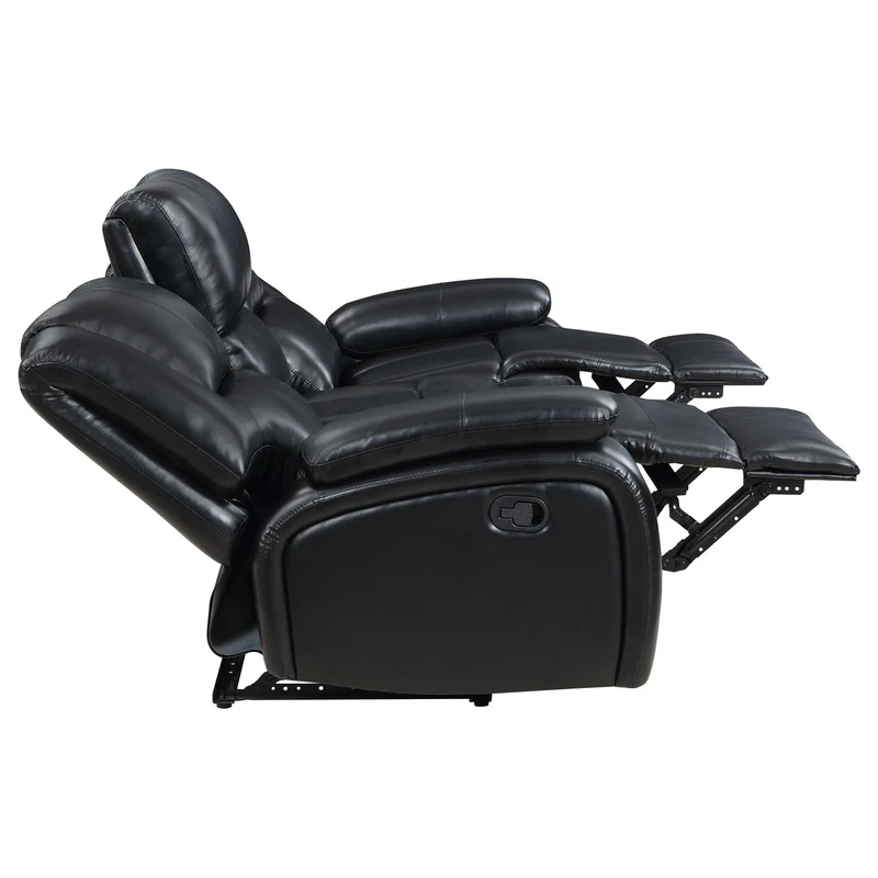 Coaster Furniture Camila 610244 Upholstered Motion Reclining Sofa - Black