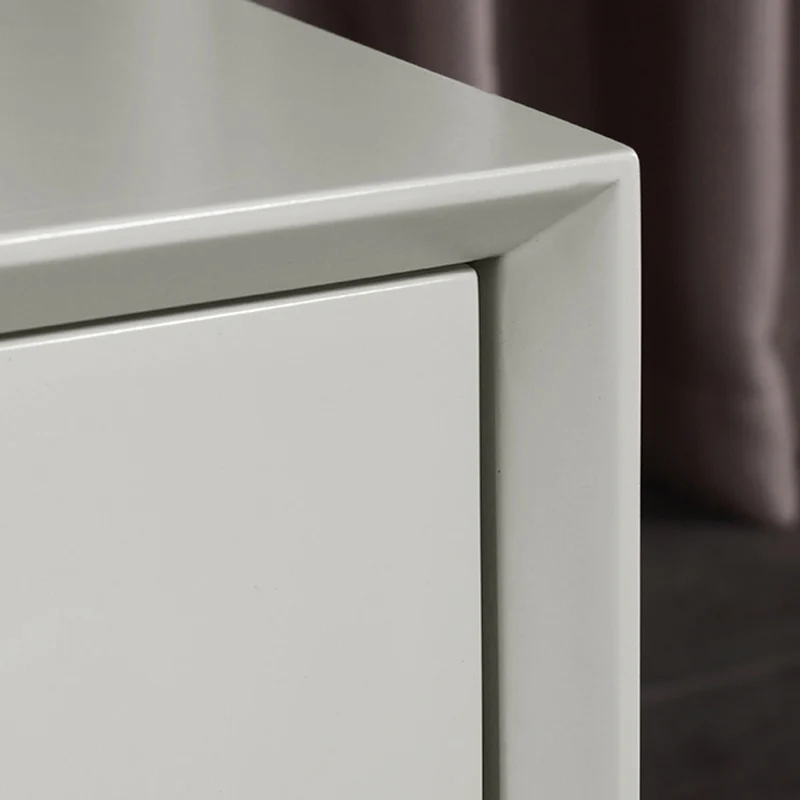 Industrial Style Nightstand - Heavy-Duty Carbon Steel Bedside Table 2-Drawer For Bedroom & Living Room