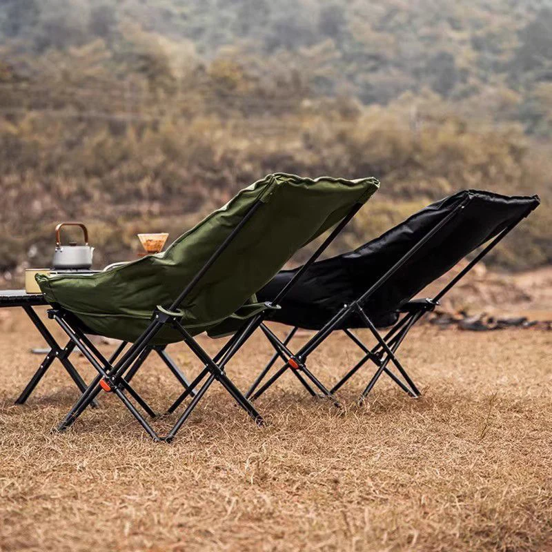 Modern Minimalist Curved Oxford Cloth Steel Cotton Outdoor Chair Backrest For Garden