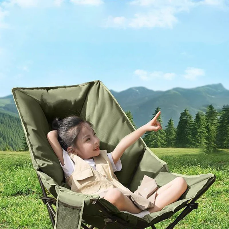 Modern Minimalist Curved Oxford Cloth Steel Cotton Outdoor Chair Backrest For Garden
