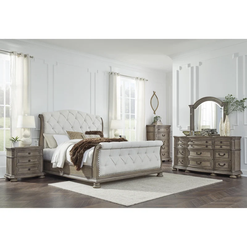 Signature Design by Ashley Ardenfield B944B7 6 pc King Sleigh Bedroom Set