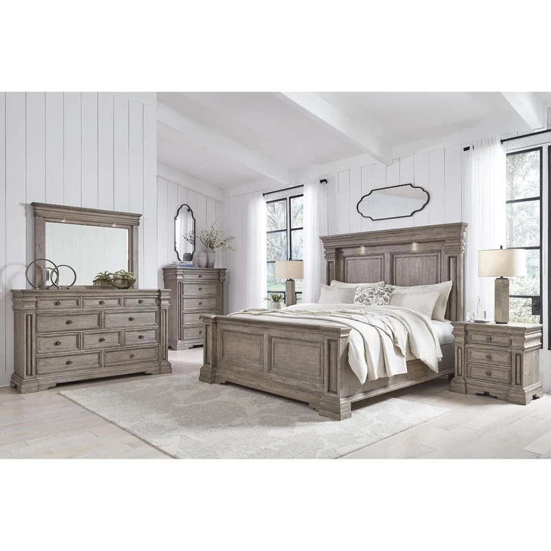 Signature Design by Ashley Blairhurst B916B9 6 pc King Panel Bedroom Set