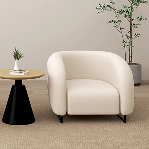 Modern Luxury Square Rectangular Solid Wood Plywood Carbon Steel Velvet Accent Chair Backrest Armrest For Living Room